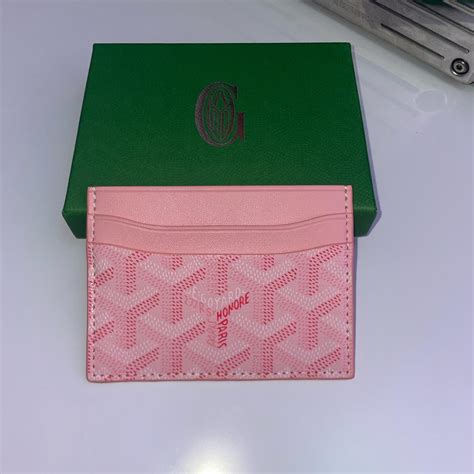 goyard pink price|pink Goyard wallet.